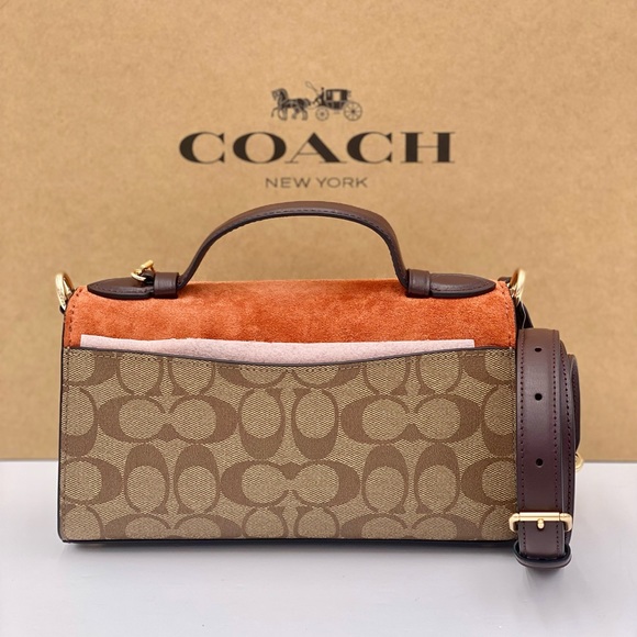 Coach Kleo Top Handle In Signature Canvas - Picture 8 of 15